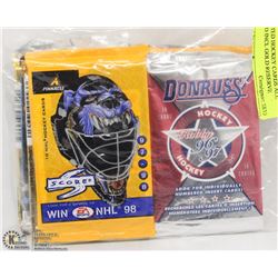 ASSORTED HOCKEY CARDS ALL SEALED INCL GOLD RESERVE