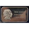 Image 1 : 1-OZ PURE SILVER BAR INDIAN HEAD