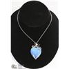 Image 1 : OPALITE HEART PENDANT W/ 18" CHAIN