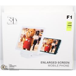 NEW WHITE 3D MOBILE PHONE ENLARGE SCREEN MAGNIFIER