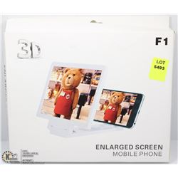 NEW WHITE 3D MOBILE PHONE ENLARGE SCREEN MAGNIFIER