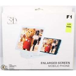 NEW WHITE 3D MOBILE PHONE ENLARGE SCREEN MAGNIFIER