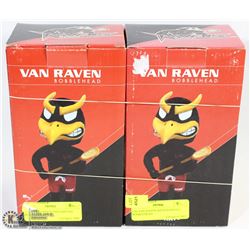 159) 158) LOT OF 2 VAN RAVEN HAND PAINTED