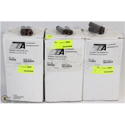 LOT OF 3 BOXES OF STRAIGHT CARTRIDGE ROLLS