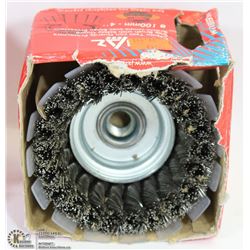 JAZ 4" TWIST KNOT CUP W/ GUARD 0.02" ST. STEEL