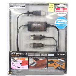 NEW ROLAND UM-ONE USB MIDI INTERFACE CABLE
