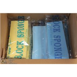 CASE OF 12 BLOCK SPONGES KITCHEN CLEANING