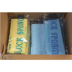 CASE OF 12 BLOCK SPONGES KITCHEN CLEANING