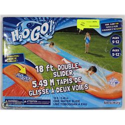 H2O GO 18' DOUBLE SLIDER WATER SLIDE