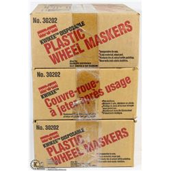 THREE CASES OF WHEEL MASKERS