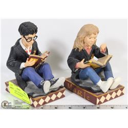 SET OF HARRY POTTER BOOK ENDS, HERMIONE GRANGER &
