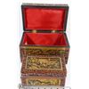Image 1 : 23) SET OF TWO HAND CARVED WOOD BOXES