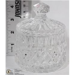 CRYSTAL DISH W/ LID