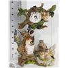 Image 1 : QUARTZ OWL TICKING CLOCK