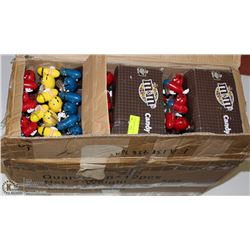 CASE OF SIX 12PCS OF M&M CANDY FANS