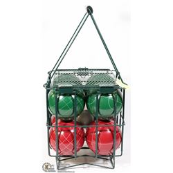 NEW SPORTCHECK BOCCE BALL SET WITH METAL CARRYING