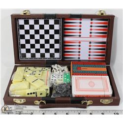 VINTAGE SEALED BACKGAMMON, CHESS, CRIBBAGE,