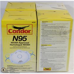 LOT OF 4 CONDOR N95 NIOSH APPROVED PARTICULATE