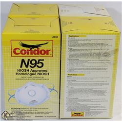 LOT OF 4 CONDOR N95 NIOSH APPROVED PARTICULATE