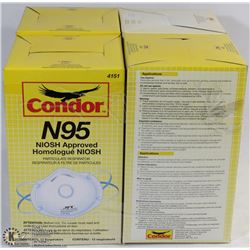 LOT OF 4 CONDOR N95 NIOSH APPROVED PARTICULATE