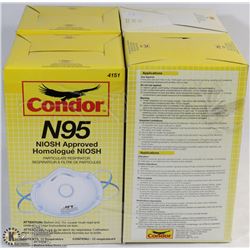 LOT OF 4 CONDOR N95 NIOSH APPROVED PARTICULATE