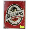 Image 1 : METAL GEORGE KILLIANS IRISH RED BEER SIGN (USA)