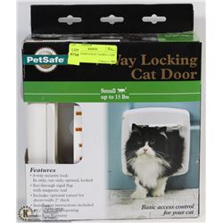 NEW PETSAFE 4-WAY LOCKING CAT DOOR