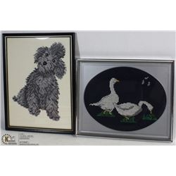 VINTAGE SET OF NEEDLE POINT