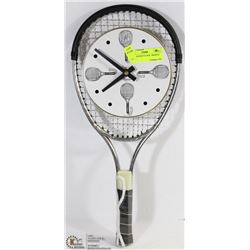TENNIS RACKET CLOCK - MADE IN USA