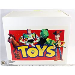 DISNEY TOY STORY WOOD TOY BOX 13.5"X15"X18"