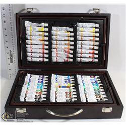 ART STUDIO PAINT KIT WITH PENCILS, CRAYONS, AND
