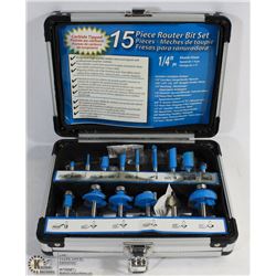 15PC ROUTER BIT SET