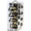 Image 1 : LARGE ROTATING SPICE RACK HOLDS 18 SPICES