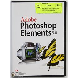 ADOBE PHOTOSHOP ELEMENTS 5 IMAGE EDITING SOFTWARE