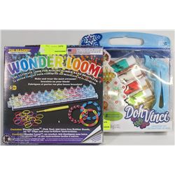 LOT WITH WONDER LOOM KIT AND DOH VINCI