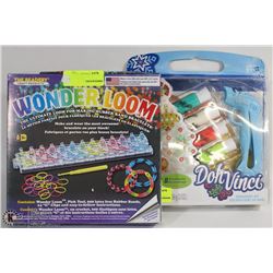 LOT WITH WONDER LOOM KIT AND DOH VINCI