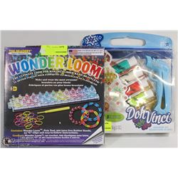 LOT WITH WONDER LOOM KIT AND DOH VINCI