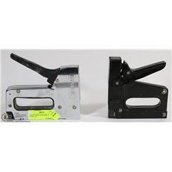 PAIR OF HAND STAPLERS , BOSTITCH MODEL T5,
