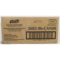 CASE OF PURELL SANITIZING HAND WIPES