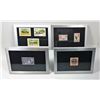 Image 1 : LOT OF 4 FRAMED STAMPS OF THE WORLD