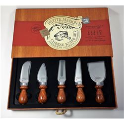 NEW IN BOX SET OF 5 CHEESE SERVERS