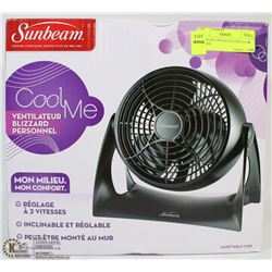 SUNBEAM 2 SPEED FAN (TESTED & WORKS)