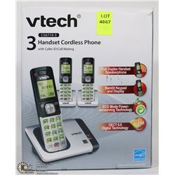 VTECH 3 HANDSET CORDLESS PHONE
