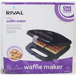 RIVAL WAFFLE MAKER (TESTED)