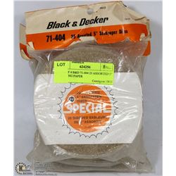 LOT OF 4 B&D 71-404 25 ASSORTED 5" SANDING PAPER