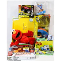 FLAT OF MISC. NEW TOYS