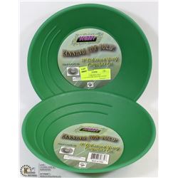 PAIR OF 10" PROSPECTING GOLDPANS FOR GOLD RECOVERY