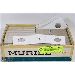 BOX FULL OF COIN PROTECTORS FOR COIN COLLECTORS