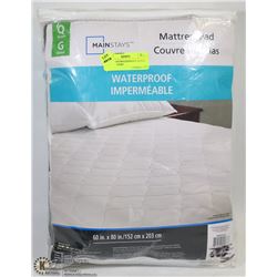 MAINSTAYS WATERPROOF QUEEN MATTRESS PAD