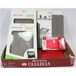 LOT OF BUMPER CASES AND TABLET JACKETS